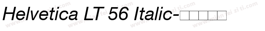 Helvetica LT 56 Italic字体转换